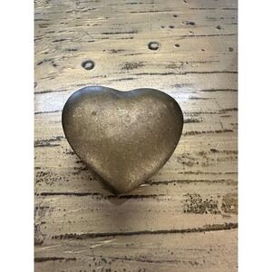 Vintage Brass Heart Trinket Box
